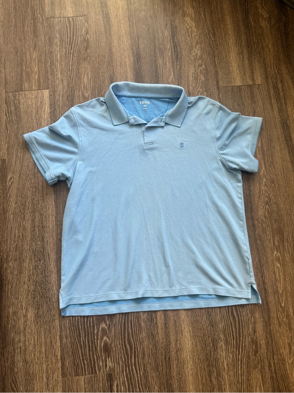 Izod Light Blue Men’s Polo Shirt with Subtle Logo